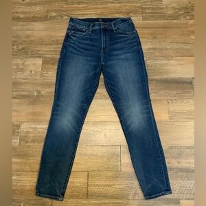 Express women Dark Blue 90s high rise skinny Jeans size 8 regular denim